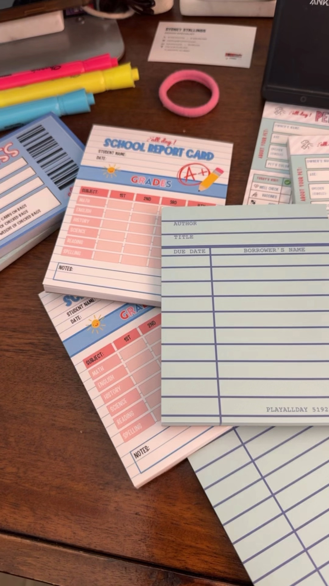 Love these kids play notepads for school, library, pet clinic, train and more! Adding to stockings for lots of pretend play fun.

#LTKHoliday #LTKKids