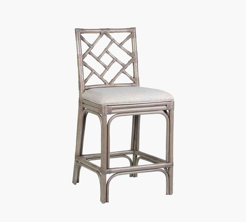 Kresge Rattan Outdoor Bar & Counter Stools | Pottery Barn (US)