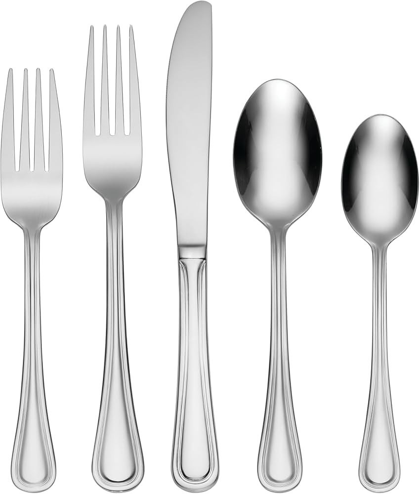 Oneida flatware 62-piece Set for 8 Flatware H081062A Tress Serving Set | Amazon (US)