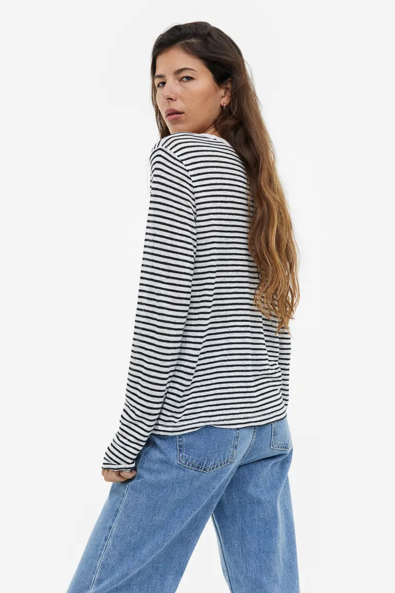 Linen jersey top | H&M (UK, MY, IN, SG, PH, TW, HK)