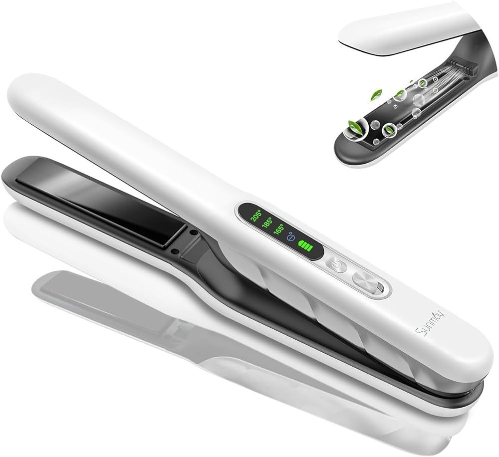 SUNMAY Voga Plus Ionic Cordless Hair Straightener and Curler, Flat Iron Hair Straightening with F... | Amazon (US)