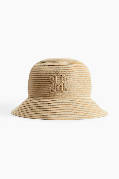 H & M - Straw Bucket Hat - Beige | H&M (US + CA)
