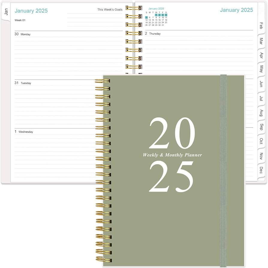 2025 Planner - Planner 2025 from January 2025 - December 2025, Weekly & Monthly Planner & Journal... | Amazon (US)