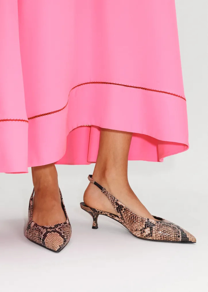 Snake Print Kitten Heel | ME+EM US
