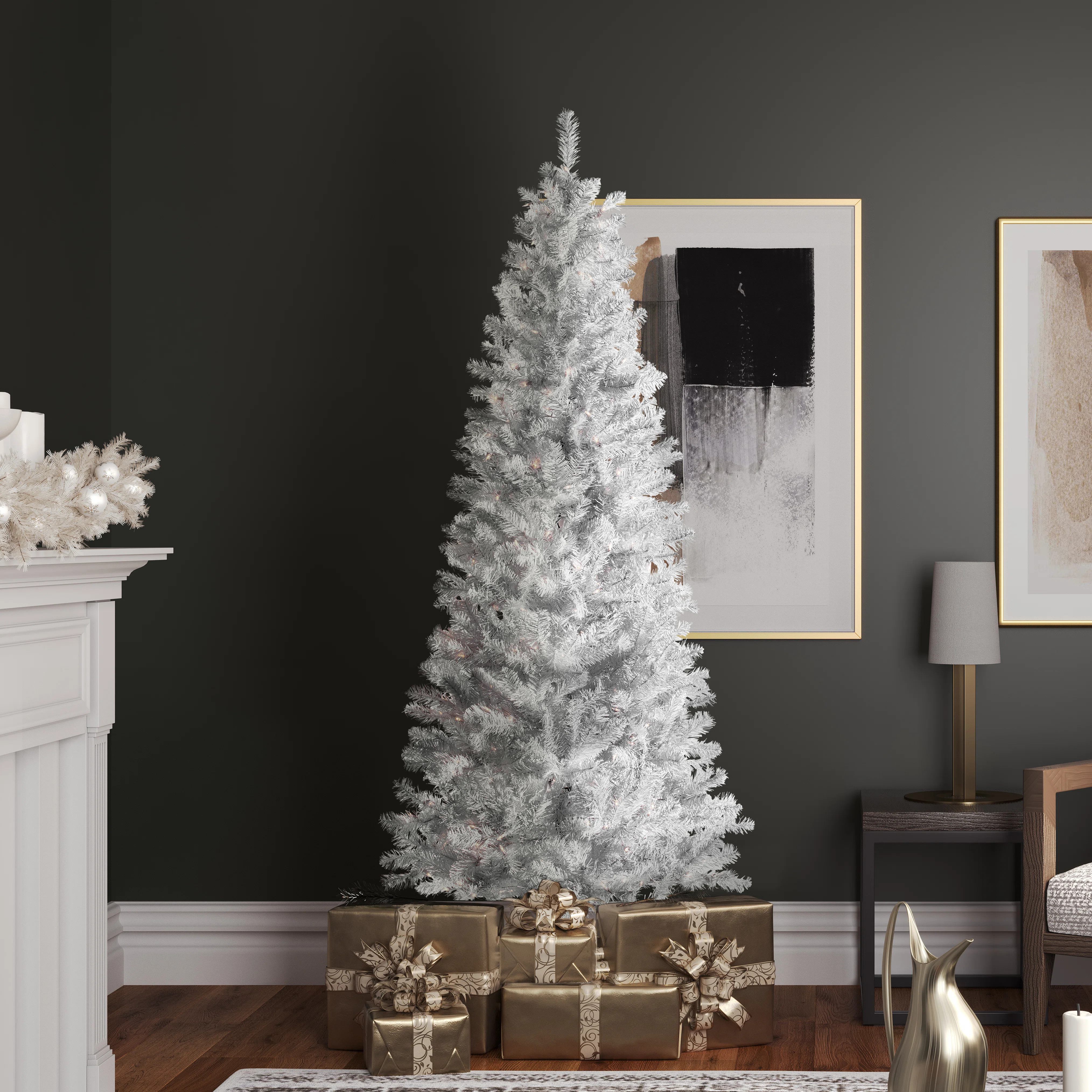 White Spruce Pencil Artificial Christmas Tree | Wayfair North America
