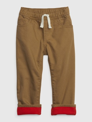 Toddler Fleece-Lined Pull-On Slim Jeans with Washwell | Gap (US)