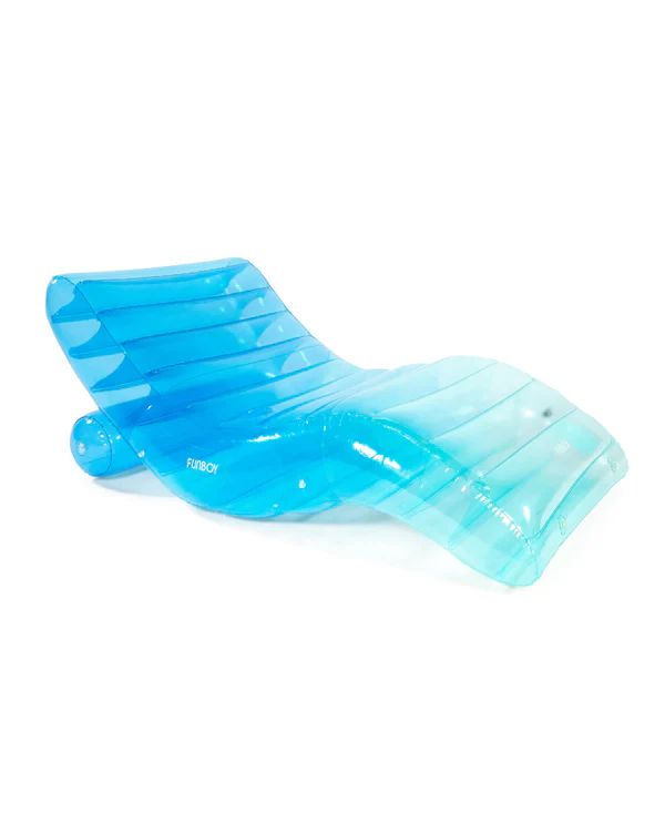Clear Blue Chaise Lounger | FUNBOY