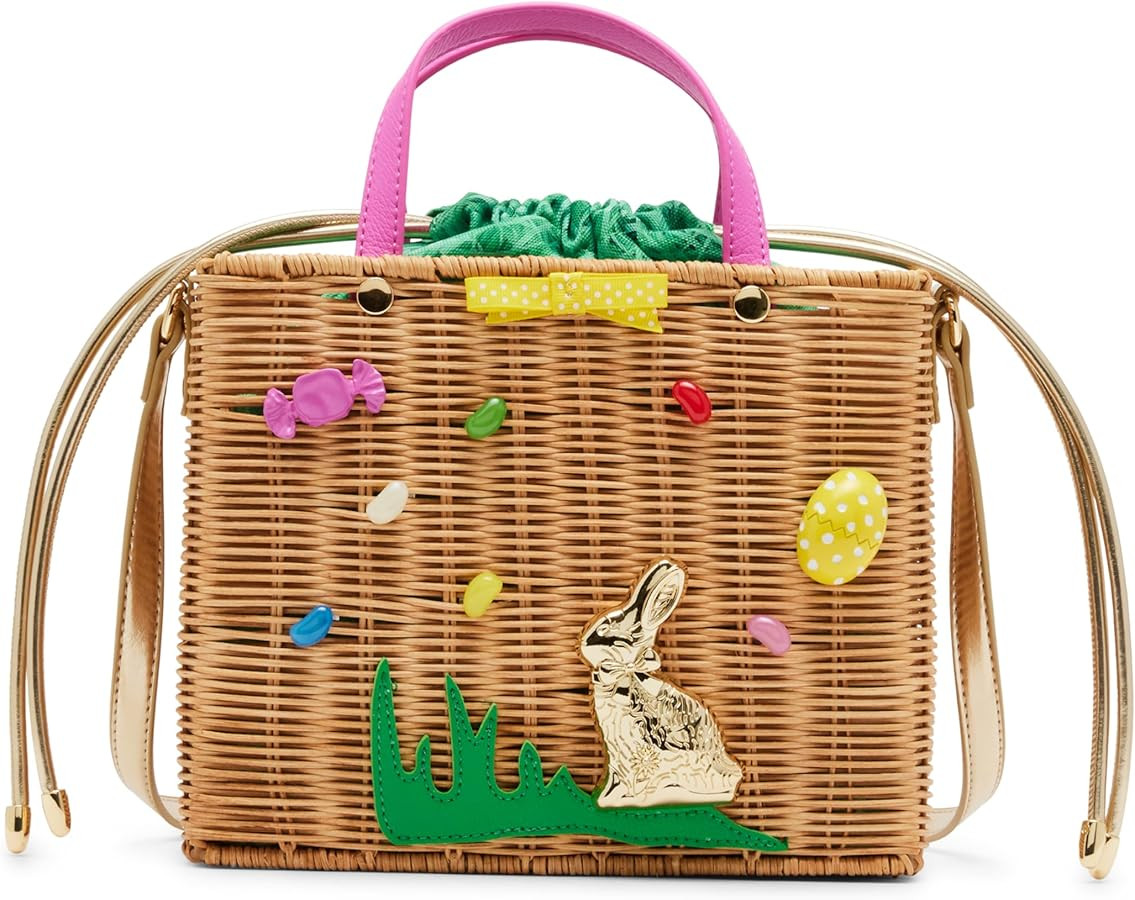 Betsey Johnson Basket Bag, Tan | Amazon (US)