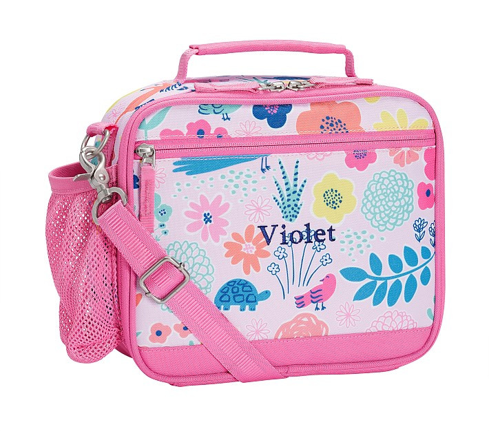 Mackenzie Pink Sasha's Garden Lunch Box | Pottery Barn Kids