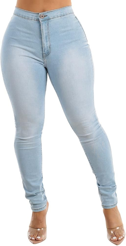 Moda Xpress Ultra High Waisted Jeans for Women - Skinny Jeans - Stretchable Slim Fit Jeans | Amazon (US)