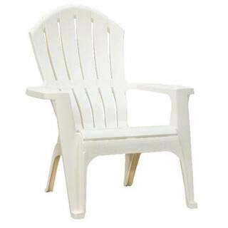 StyleWell White Resin Adirondack Chair 271796 - The Home Depot | The Home Depot