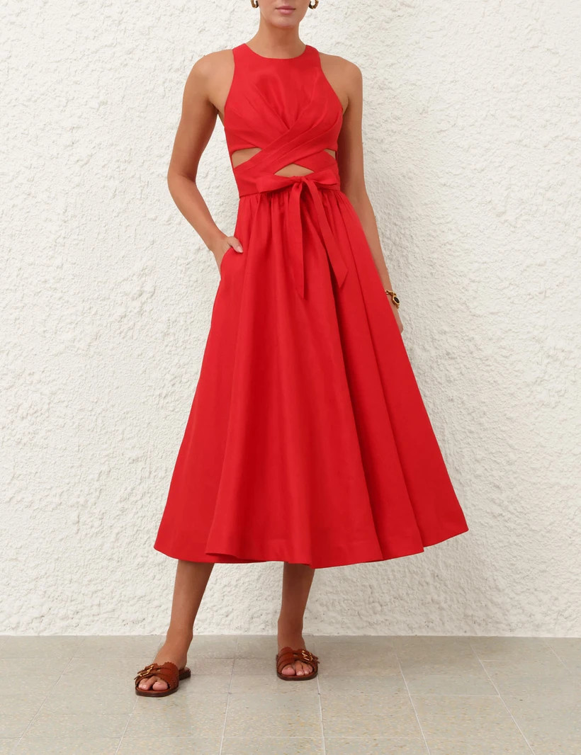 Patience Midi Dress            
        
            

    
    
    











    

        $9... | ZIMMERMANN (US, CA, EU, MENA)