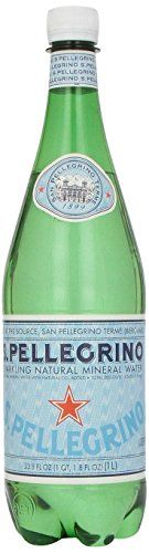 San Pellegrino Sparkling Natural Mineral Water, 33.8-ounce plastic bottle | Amazon (US)