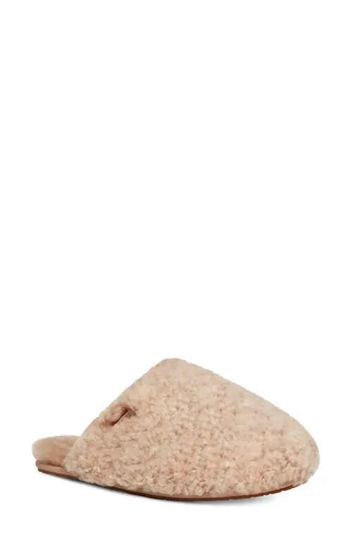 UGG(r) Maxi Curly Genuine Shearling Clog in Sand at Nordstrom, Size 11 | Nordstrom