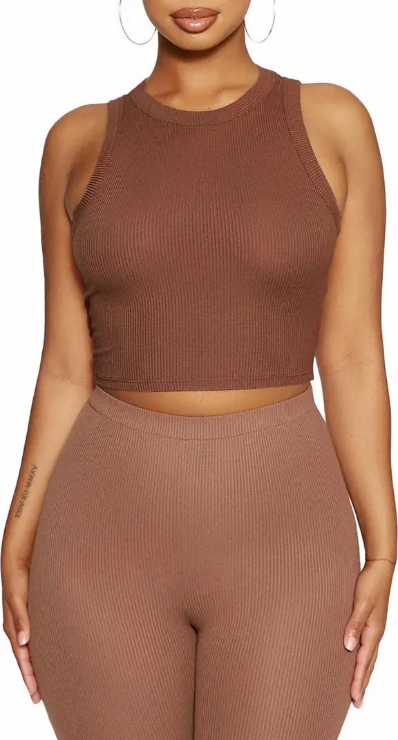 Naked Wardrobe Micro Rib Crop Tank | Nordstrom | Nordstrom