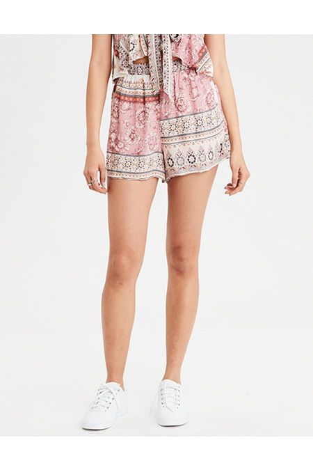 High-Waisted Mixed Print Short | American Eagle Outfitters (US & CA)