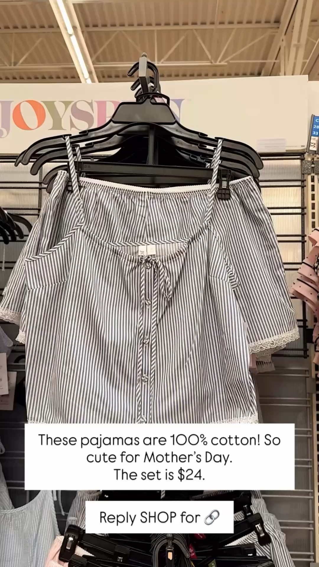 These pajamas are 100% cotton! So cute for Mother’s Day. 
The set is $24.  Reply SHOP for 🔗