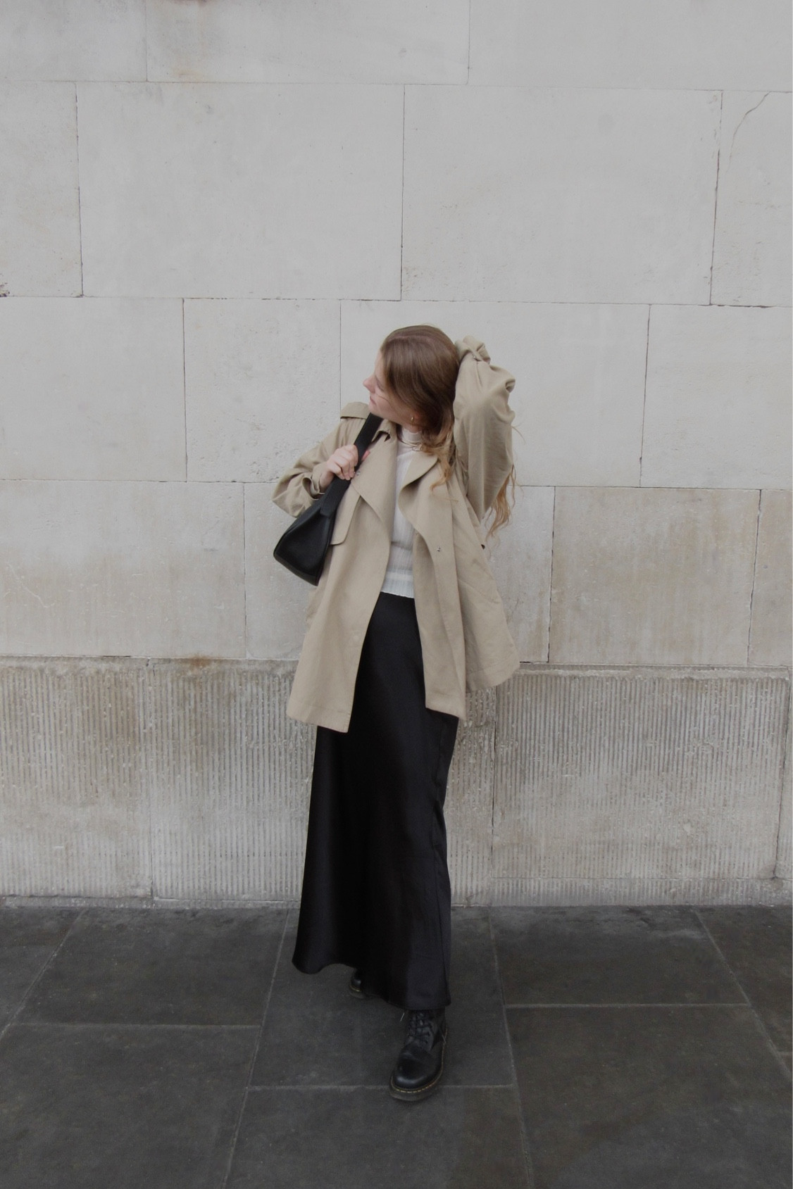 A go to autumn/winter look which is both minimal and timeless.

Short oversized trench I’ve the top of a ribbed knit and satin maxi skirt. Outfit it paired with a staple black bag and gold jewellery details✨

#LTKU #LTKstyletip #LTKSeasonal