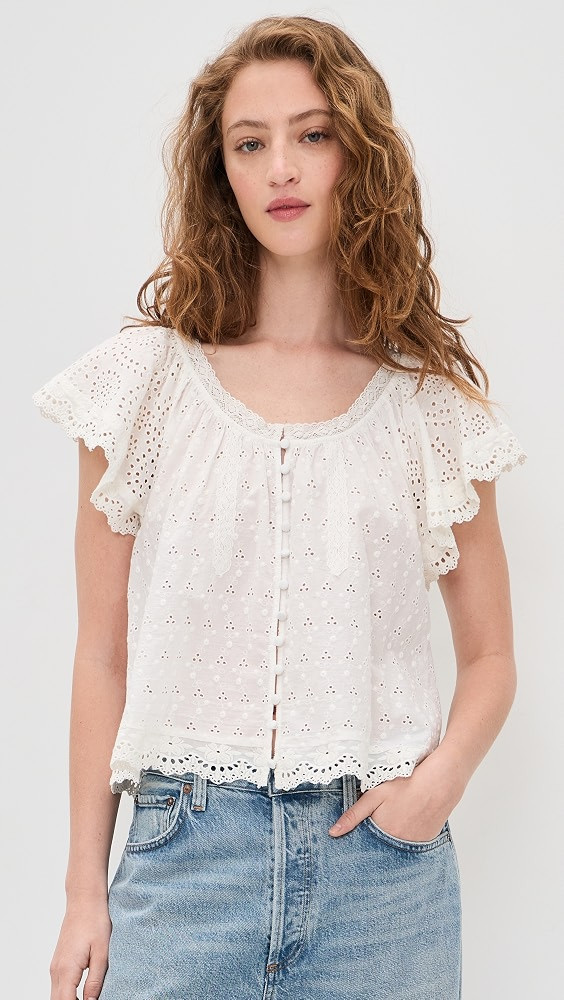 ALICE + OLIVIA Odette Ember Top | Shopbop | Shopbop