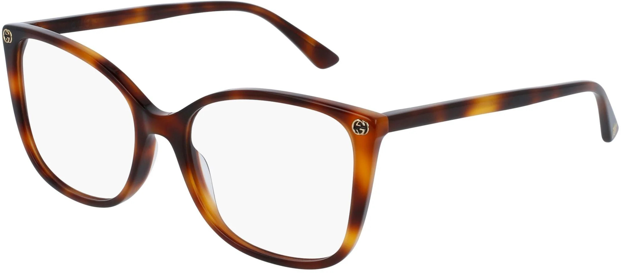 Gucci Sensual Romantic GG0026O Eyeglasses 002 - Havana Women Cat Eye | Designer Optics