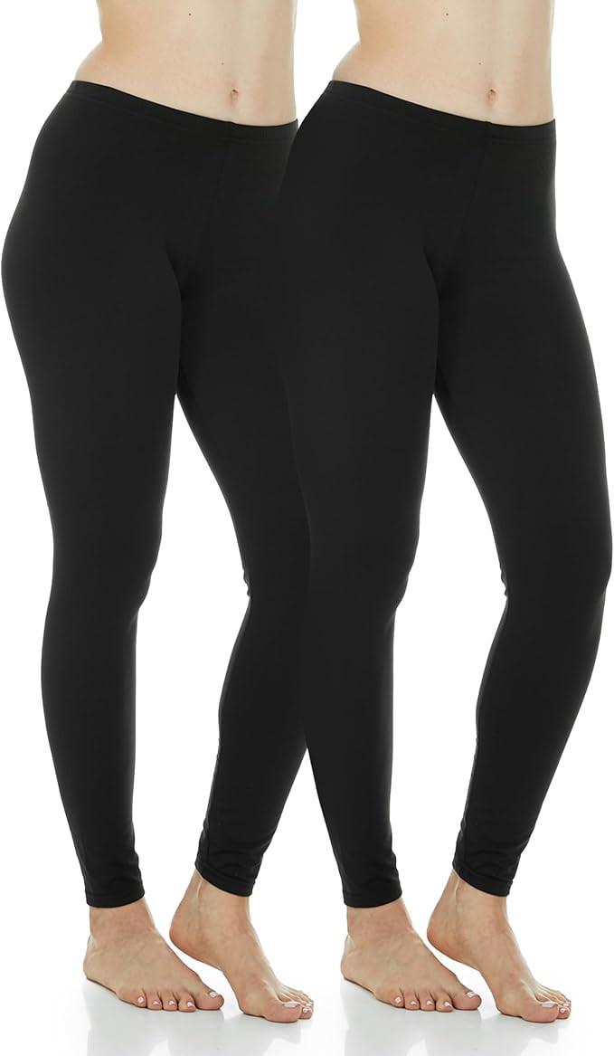 Thermajane Long Johns for Women - Thermal Leggings for Women, Fleece Lined Thermal Underwear Bott... | Amazon (US)