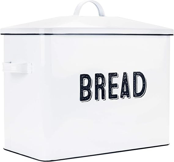 Granrosi Stylish Farmhouse Bread Box For Kitchen Countertop - Extra Large Breadbox Holds 2+ Loave... | Amazon (US)