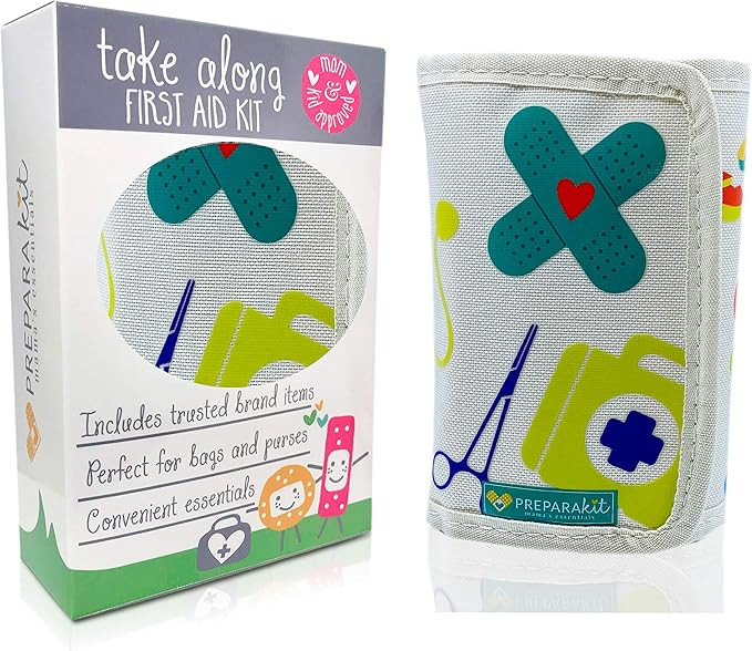 Small Compact Mini First Aid Kit for Diaper Bag, Travel, Purse, Home and Car | Amazon (US)