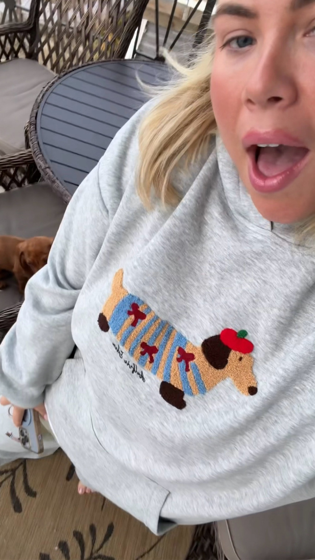 beach OOTD with my little weenie!!🌭 love this amazon sweat set! 

dog mom, sweat set, amazon style, beach outfit, grey hoodie, cozy style, affordable fashion, amazon fashion, weiner dog, dauschand 

#LTKootd #LTKmomlife #LTKvlog