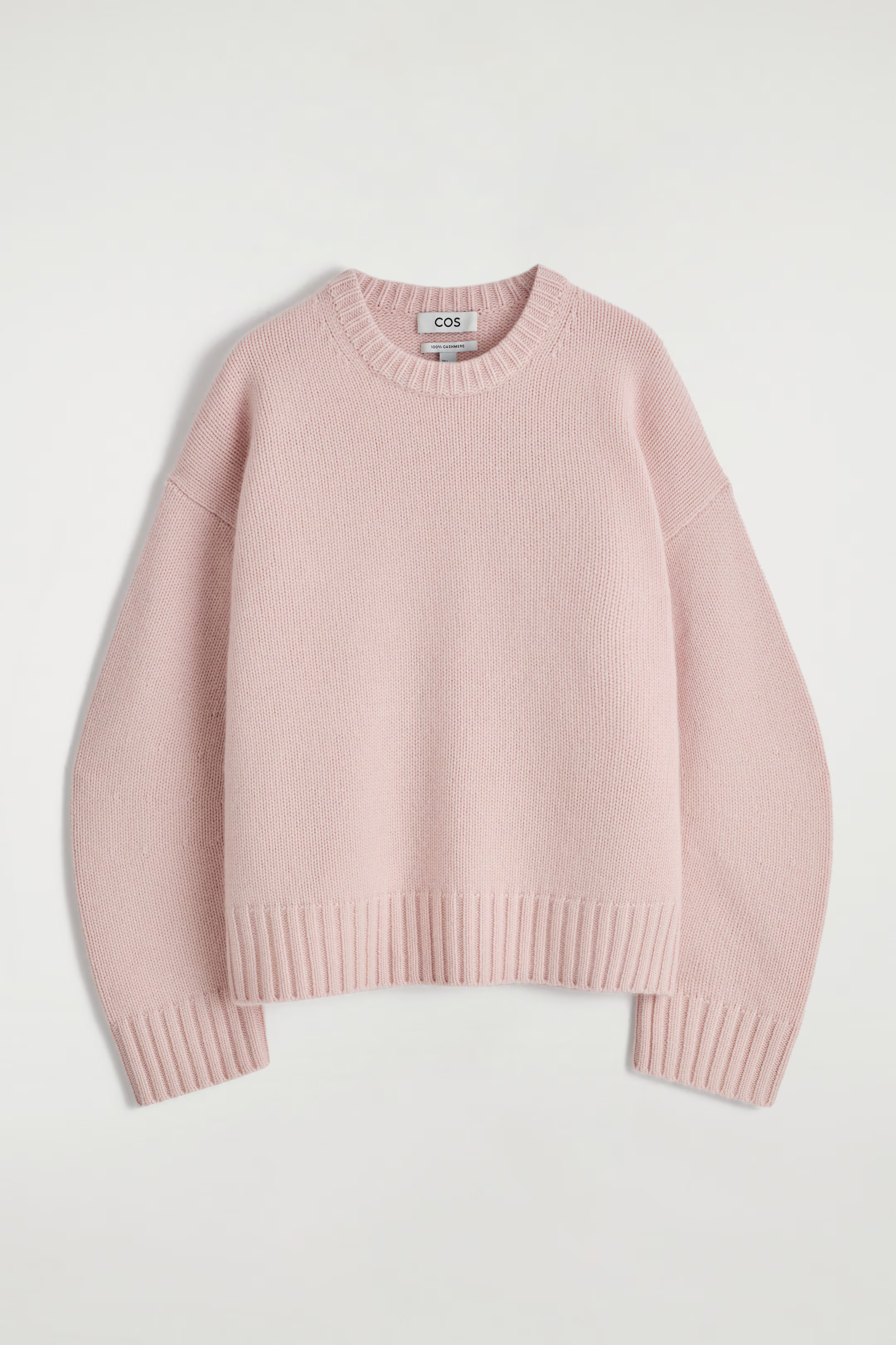 CHUNKY CASHMERE CREW-NECK JUMPER - PINK | COS | COS (EU)