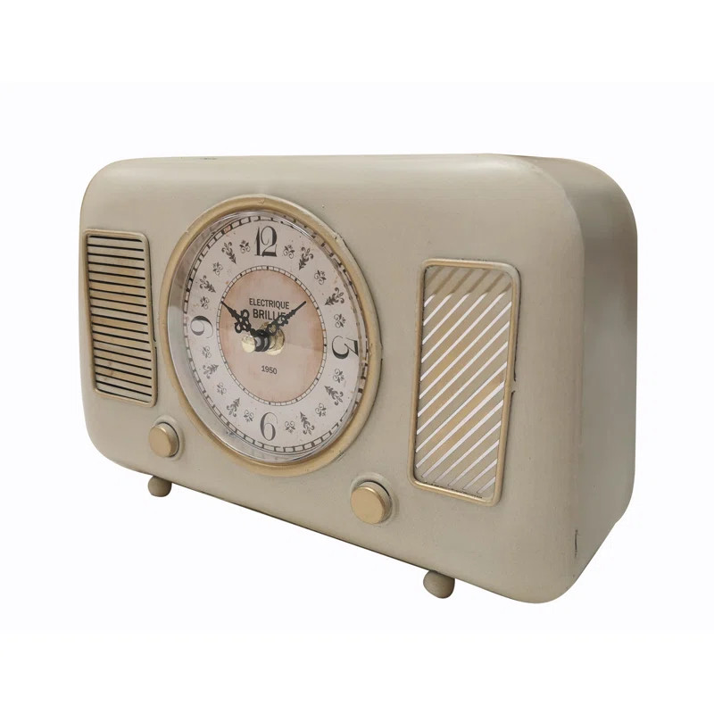 Radio Transistor Table Clock | Wayfair North America