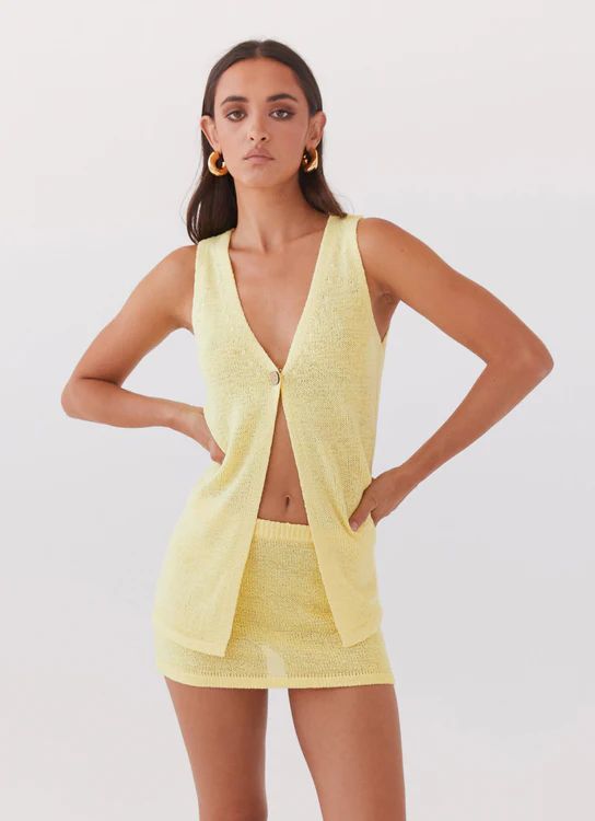 Peppermayo Exclusive -  Capri Glow Knit Mini Skirt - Black | Peppermayo (Global)