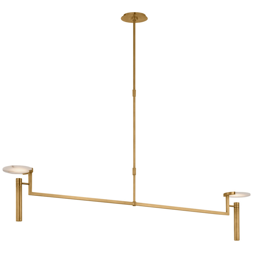 Melange Extra Large Floating Disc Linear Chandelier | Visual Comfort