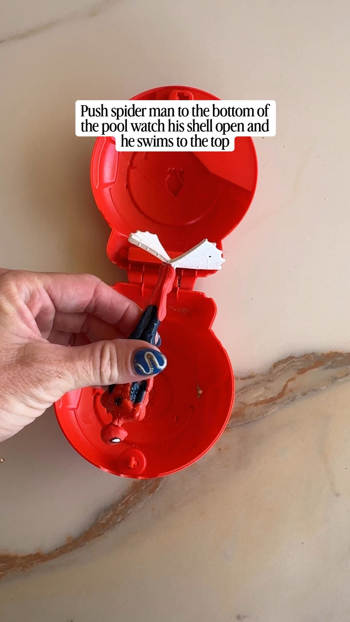 Hands-down, one of our favorite pool toys, put Spider-Man in his shell. Take it to the bottom of the pool watch it  open and Spider-Man swims to the top.

#PoolToys #SummerFINDS #SpiderMan #GiftsForKids

#LTKmomlife #LTKTravel #LTKKids