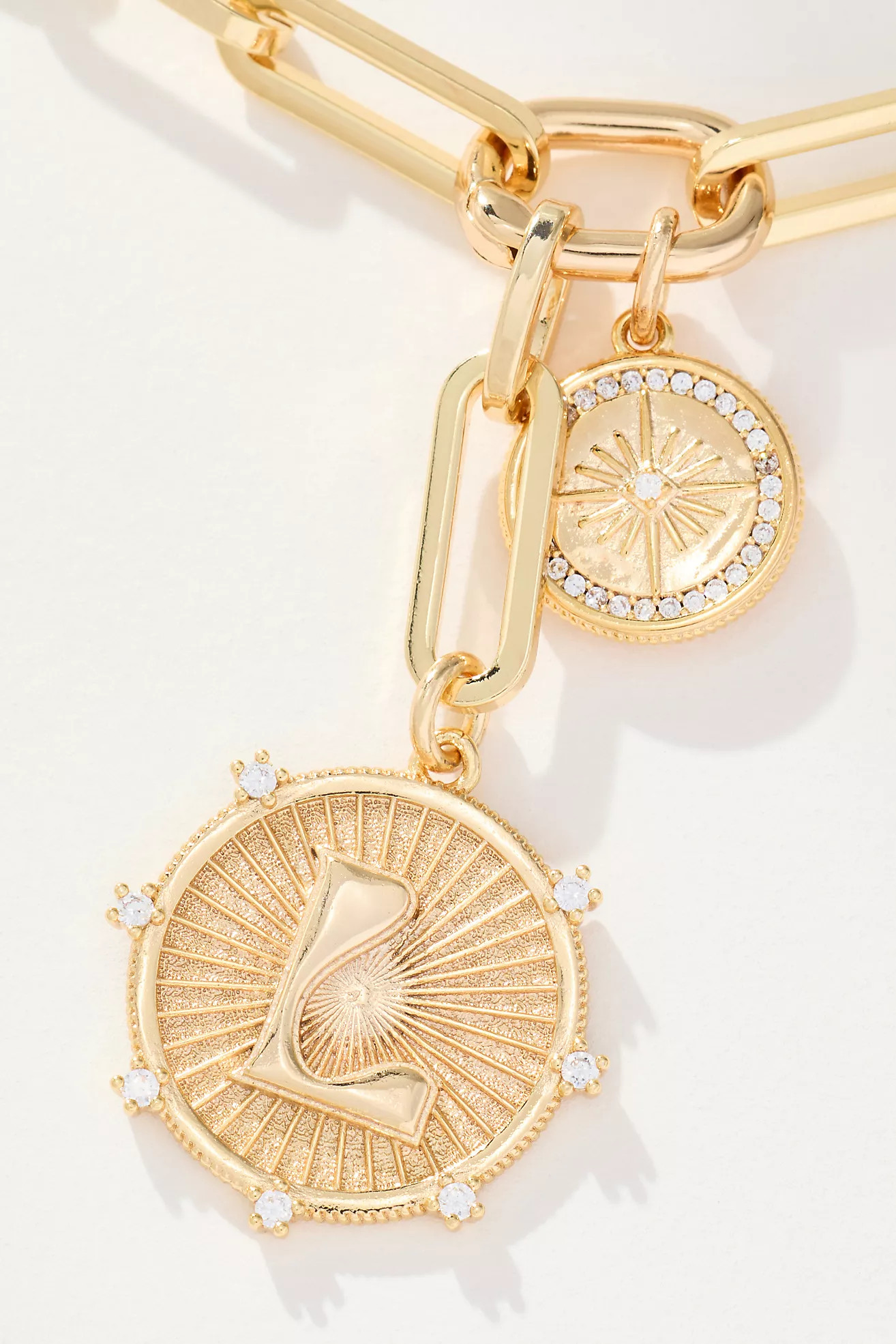 Monogram Coin Pendant Necklace | Anthropologie (US)