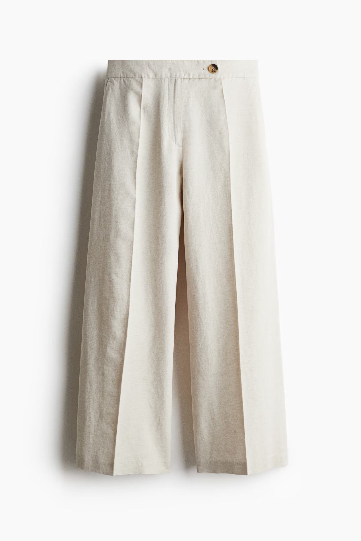 Tailored linen-blend trousers | H&M (UK, MY, IN, SG, PH, TW, HK)