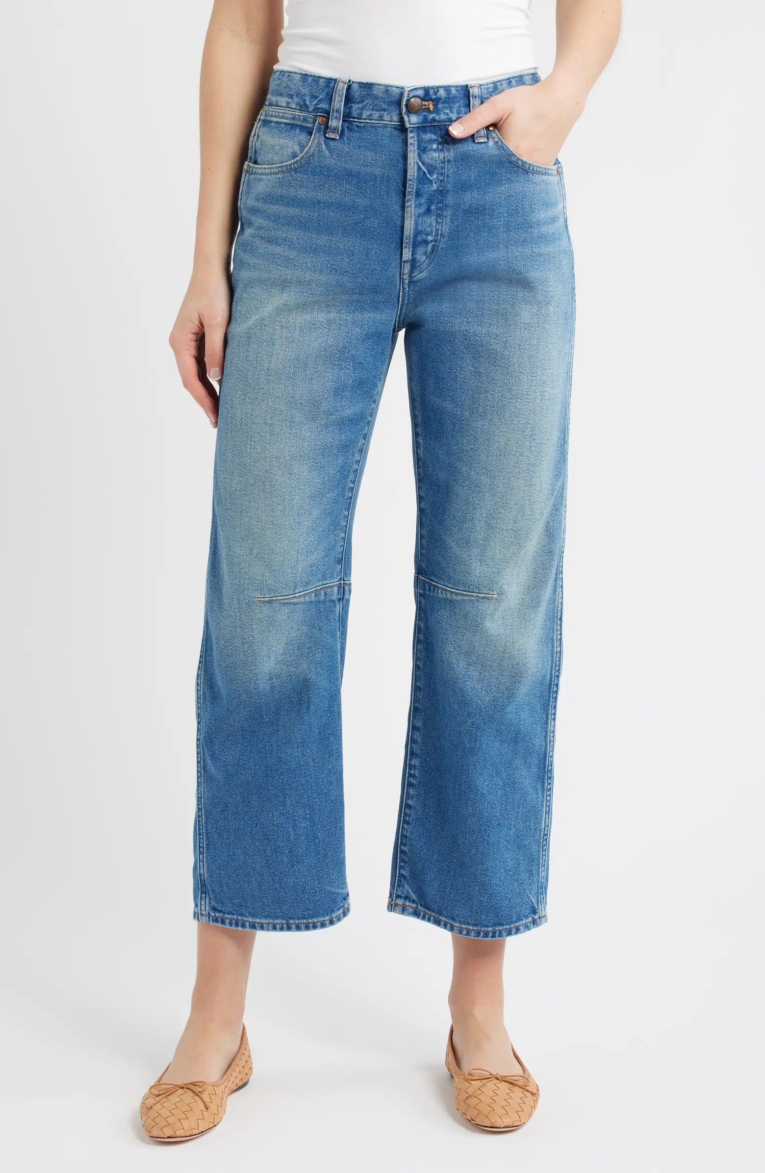 The Darted Barrel Leg Jeans | Nordstrom
