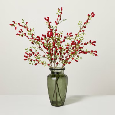 21.5 Faux Winterberry Stems Christmas Arrangement - Hearth & Hand™ with Magnolia | Target