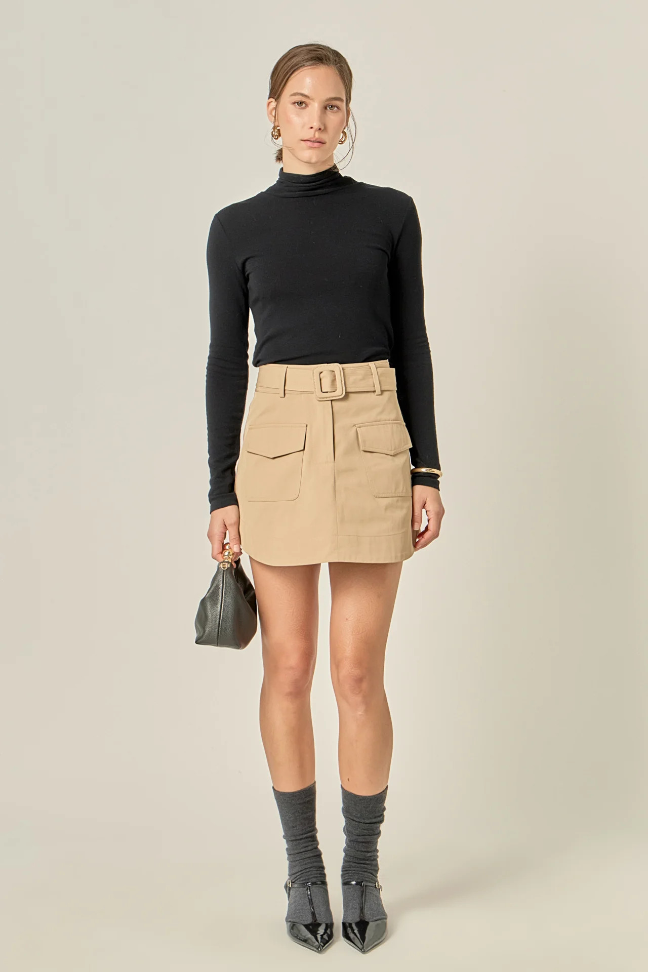 Blair Belted Mini Skirt | English Factory