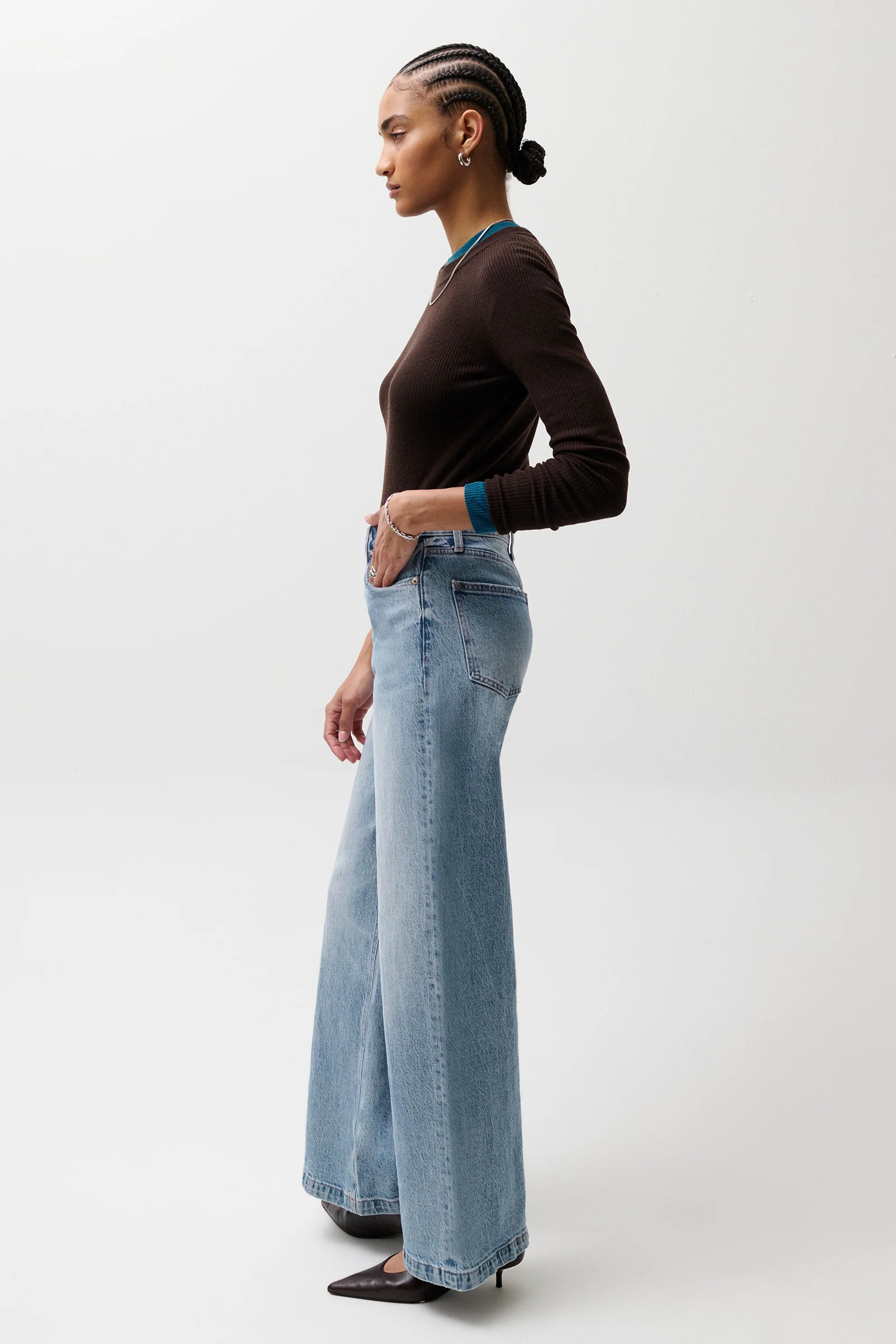 Lana High Rise Ultra Wide Leg Jean - Break | Pistola Denim