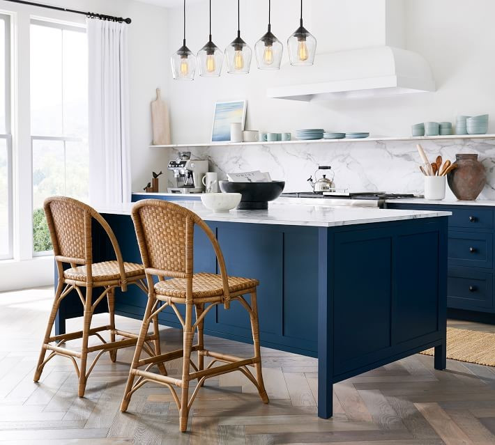 Parisian Woven Bar & Counter Stool | Pottery Barn (US)