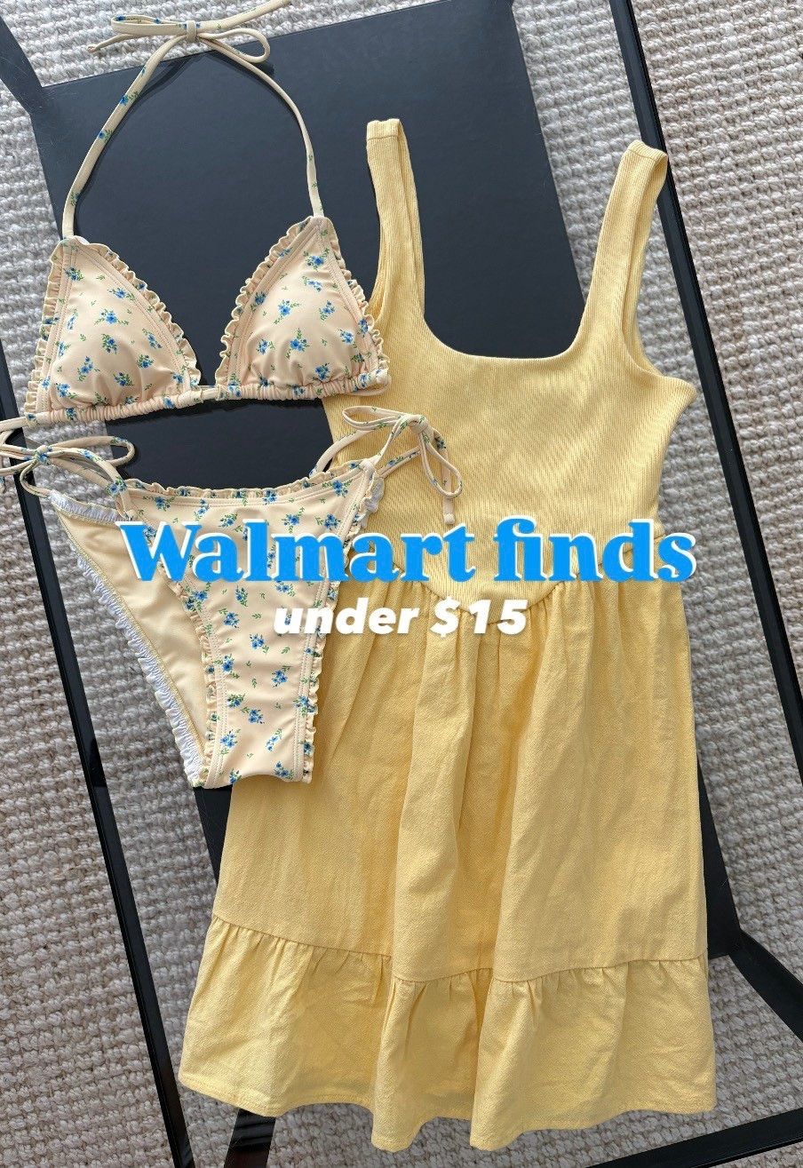 Walmart spring/summer fashion under $15 💛💙

women’s bikini. floral bikini. yellow mini dress. summer dress. women’s beachwear. spring fashion. summer fashion. Walmart finds.

#LTKSpringSale #LTKSwim