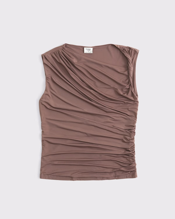 Women's Draped Twist Top | Women's Tops | Abercrombie.com | Abercrombie & Fitch (US)