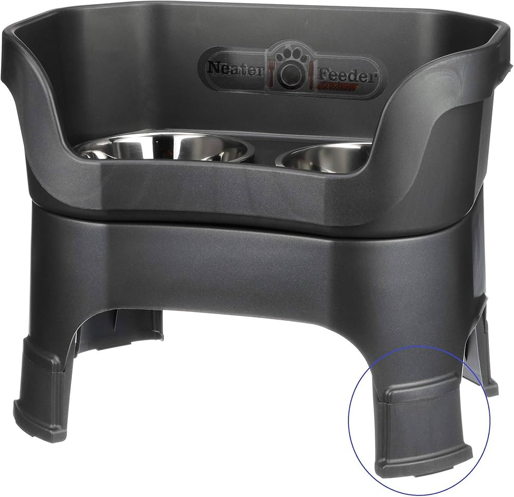 Neater Feeder - Deluxe Model Adjustable Height - Mess-Proof Dog Bowls (Large, Midnight Black) - M... | Amazon (US)