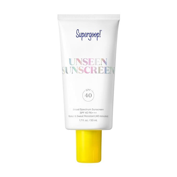 Supergoop! Unseen Sunscreen - SPF 40-1.7 fl oz - Invisible, Broad Spectrum Face Sunscreen - Weigh... | Amazon (US)