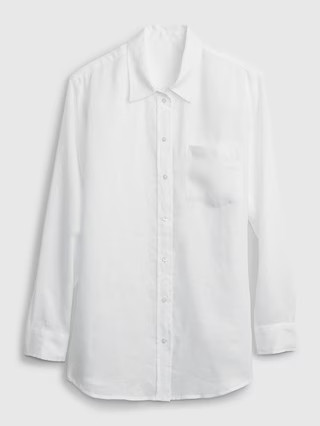 Linen Boyfriend Shirt | Gap (US)