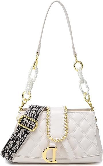 Small Shoulder Handbag for Women,Fashion Designer Shoulder Bag Crossbody Bags Clutch Purses with ... | Amazon (US)