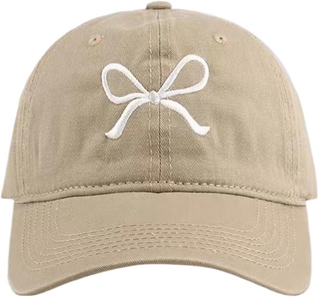 Sumleno Womens Trendy Cute Bow Baseball Cap Y2k Aesthetic Preppy Sun Cap Hiking Travel Trucker Ha... | Amazon (US)