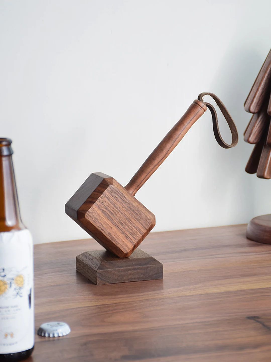 Wooden Thor Hammer Bottle Opener. Housewarming Gifts. Gift for - Etsy | Etsy (US)