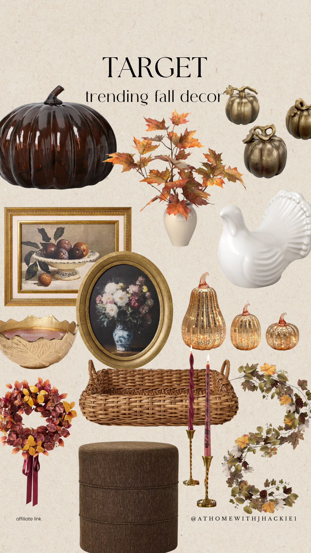 Target trending fall decor, fall home decor, autumn home decor, fall decorating ideas, traditional fall decor, cozy fall home, brown glass pumpkin, decorative pumpkins, brass pumpkins, fall floral stems, autumn leaves arrangement, fall vase decor, vintage fall artwork, framed floral art, fall wall art, wicker basket decor, woven home decor, fall wreath, burgundy fall decor, gold fall accents, mercury glass pumpkins, fall candle holders, taper candle decor, neutral fall decor, warm fall decor, vintage inspired home decor, classic fall decorating, Thanksgiving decor, fall living room decor

#LTKSeasonal #LTKHome