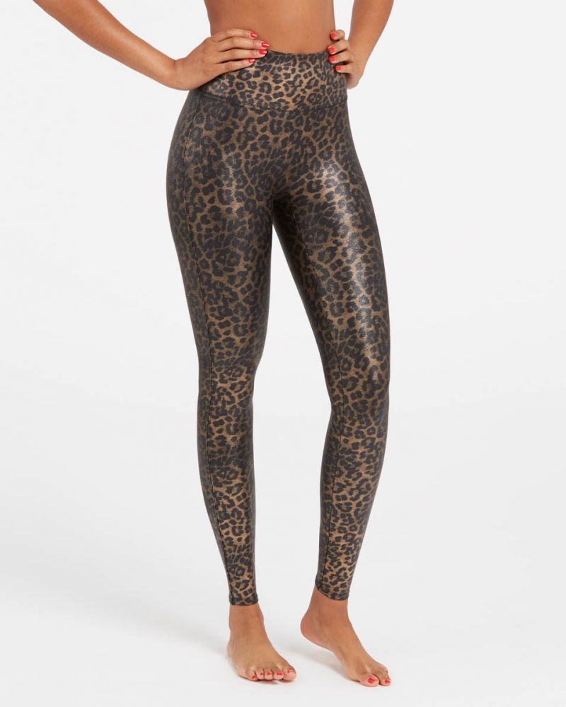 Faux Leather Leopard Leggings | Spanx